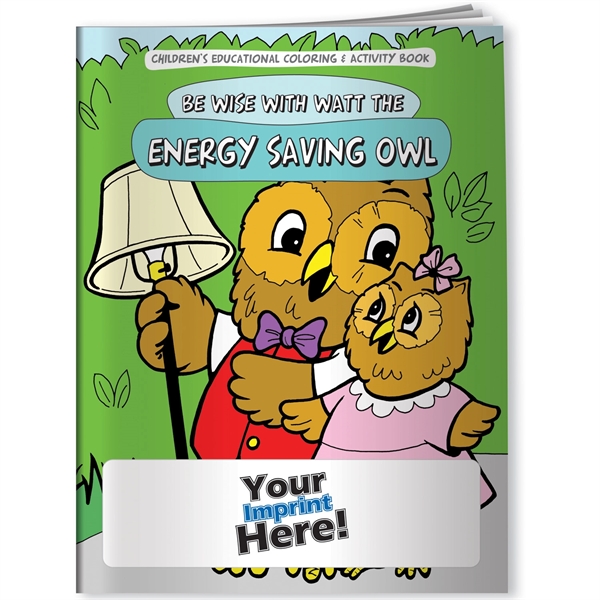 Coloring Book - Energy Saving Owl... from ASI 54100 Fields Manufacturing Inc / Better Life Line