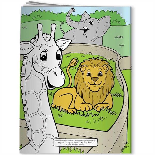 Coloring Book - A View of the Zoo... from ASI 54100 Fields Manufacturing Inc / Better Life Line