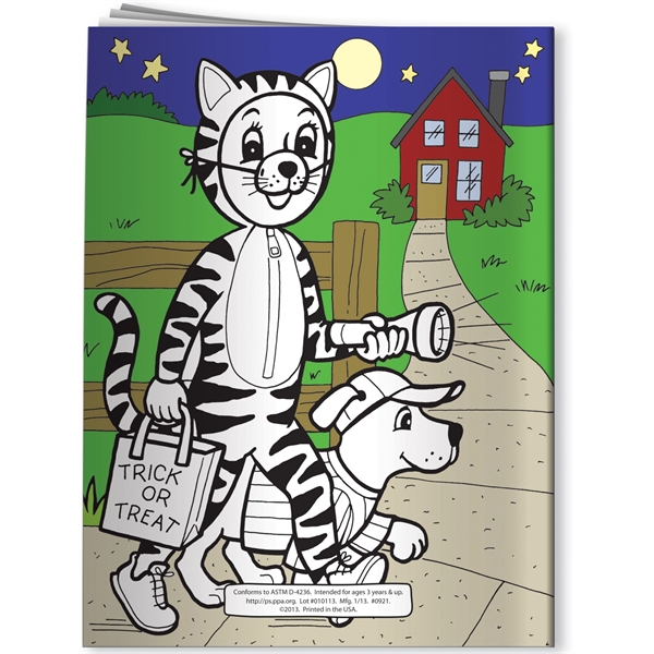 Coloring Book - Halloween Safety... from ASI 54100 Fields Manufacturing Inc / Better Life Line