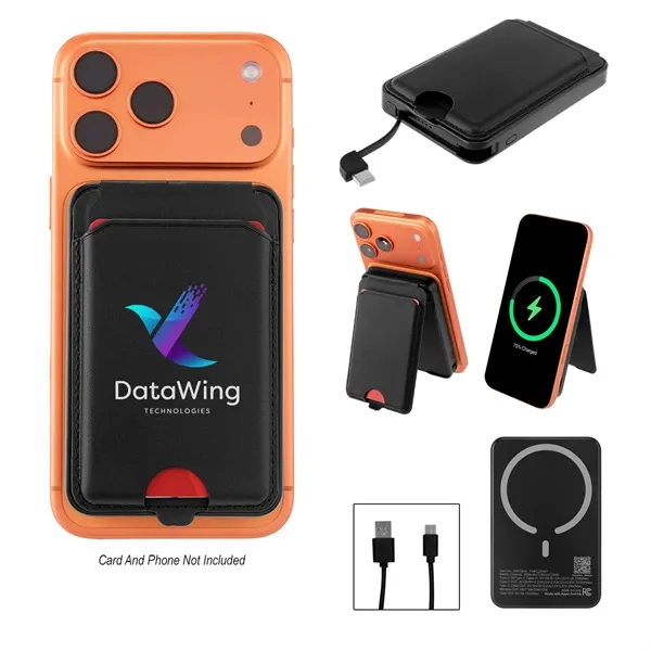 5,000 mAh Mag Max Charger & Card Wallet... from ASI 61125 Hit Promotional Products