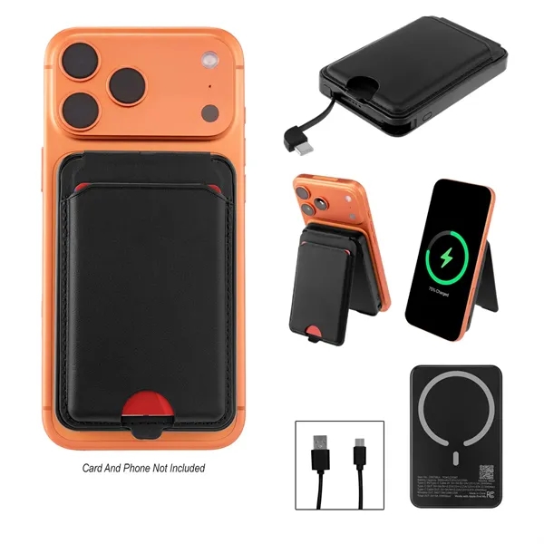 5,000 mAh Mag Max Charger & Card Wallet... from ASI 61125 Hit Promotional Products