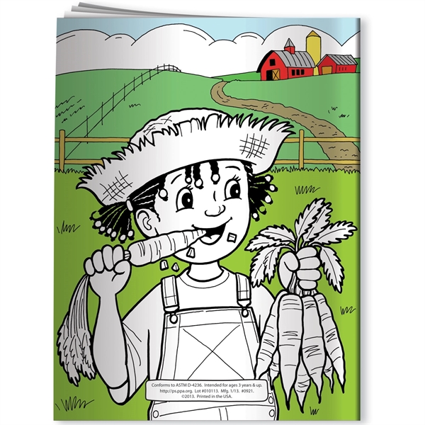 Coloring Book - All About Vegetables... from ASI 54100 Fields Manufacturing Inc / Better Life Line
