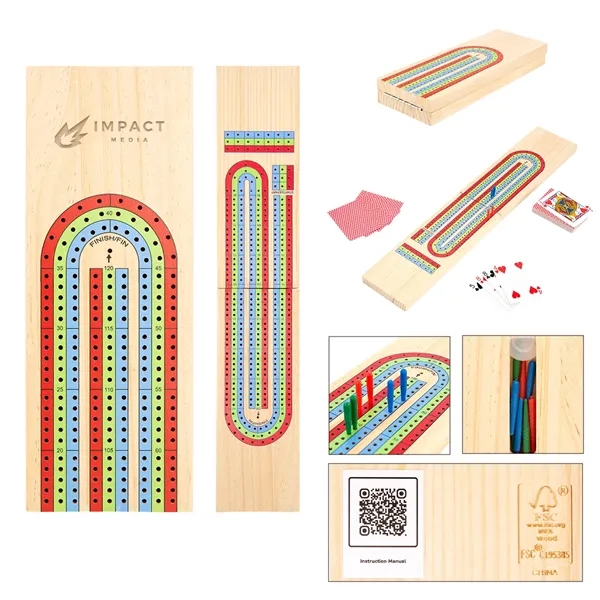 3-Track Travel Cribbage Game... from ASI 61125 Hit Promotional Products