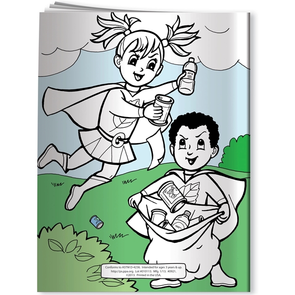 Coloring Book - Eco-Superheroes... from ASI 54100 Fields Manufacturing Inc / Better Life Line