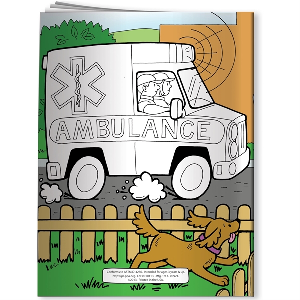 Coloring Book - EMTs and Emergencies... from ASI 54100 Fields Manufacturing Inc / Better Life Line