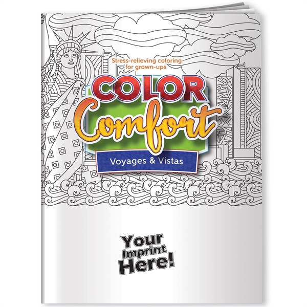 Coloring book with images of U.S. landmarks with 12 beautifully rendered... from ASI 54100 Fields Manufacturing Inc / Better Life Line