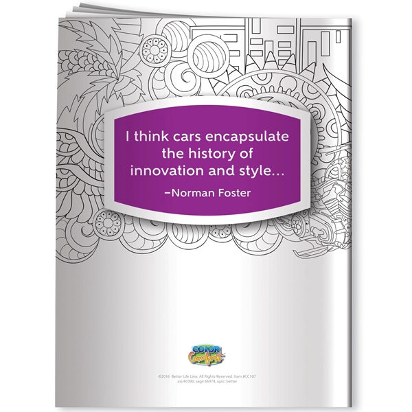 8" x 10 1/2" coloring book with 12 beautifully rendered images... from ASI 54100 Fields Manufacturing Inc / Better Life Line