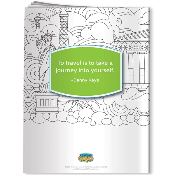 See the World Color Comfort™ coloring book with 24-pages of well-known... from ASI 54100 Fields Manufacturing Inc / Better Life Line