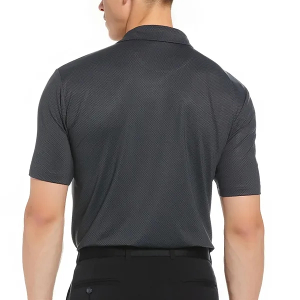 Callaway men's mini geo polo with recycled polyester, wicking comfort, stretch,... from ASI 38120 Ball Pro / Diversified Quality Kitchenware / Branded Apparel Designs