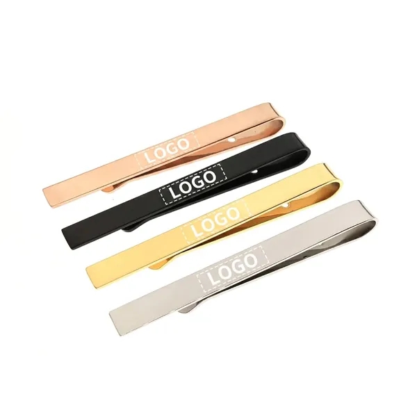 Stainless steel metal tie clip plus laser engraving on 1 location... from ASI 37218 Athena Promo (tm)