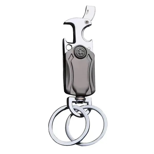 Multi-function fingertip spinner bottle opener keychain with laser engraving on 1... from ASI 37218 Athena Promo (tm)