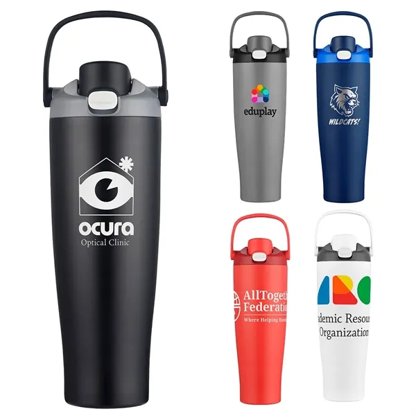 40 oz Recycled Stainless Steel Vacuum Tumbler... from ASI 36730 Ariel Premium Supply Inc