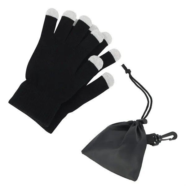 Touch-Sensitive Glove With Drawstring Pouch... from ASI 36730 Ariel Premium Supply Inc