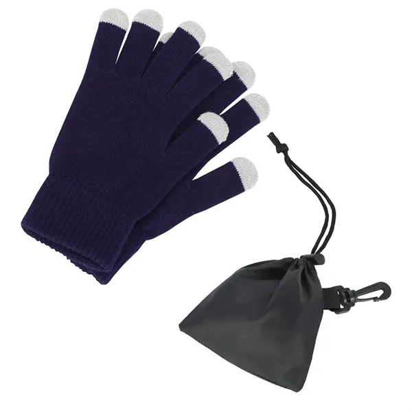 Touch-Sensitive Glove With Drawstring Pouch... from ASI 36730 Ariel Premium Supply Inc
