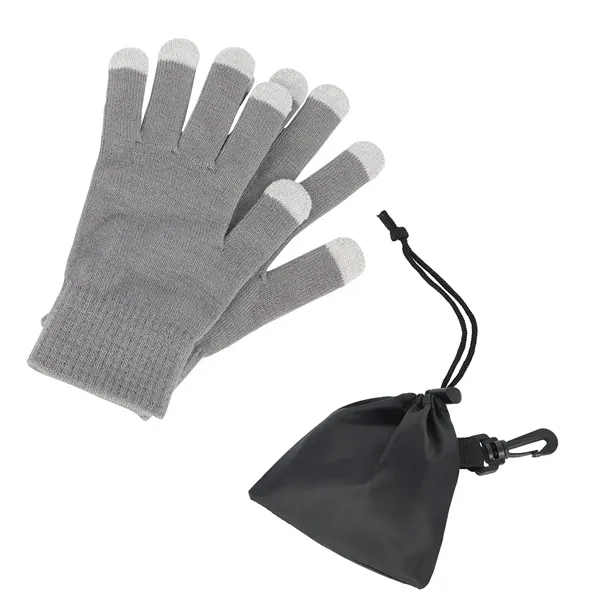 Touch-Sensitive Glove With Drawstring Pouch... from ASI 36730 Ariel Premium Supply Inc