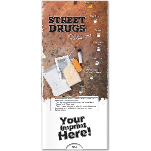 Pocket Slider - Street Drugs: What you need to know... from ASI 54100 Fields Manufacturing Inc / Better Life Line