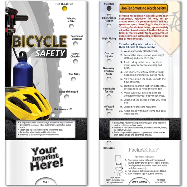 Pocket Slider - Bicycle Safety... from ASI 54100 Fields Manufacturing Inc / Better Life Line