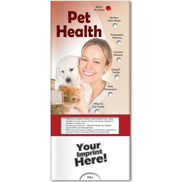 Pocket Slider - Pet Health.... from ASI 54100 Fields Manufacturing Inc / Better Life Line