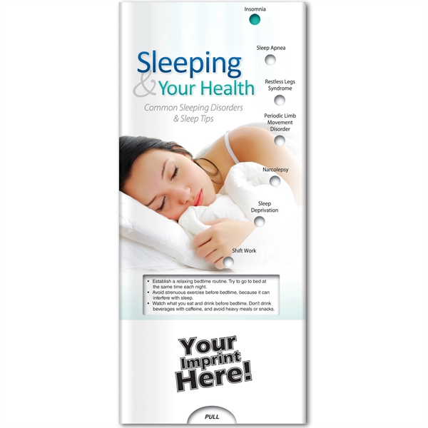 Pocket Slider - Sleeping & Your Health... from ASI 54100 Fields Manufacturing Inc / Better Life Line