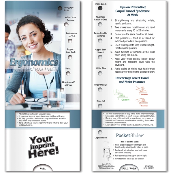 Pocket Slider - Ergonomics: Stress Less Behind the Desk... from ASI 54100 Fields Manufacturing Inc / Better Life Line