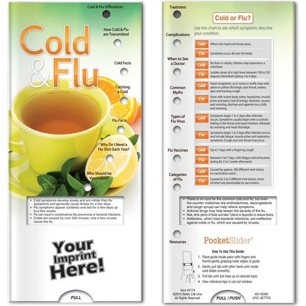Pocket Slider - Cold and Flu... from ASI 54100 Fields Manufacturing Inc / Better Life Line