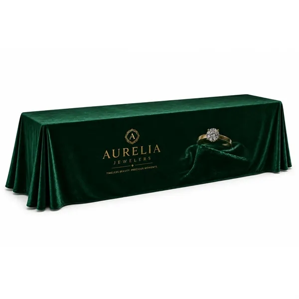 Luxury velvet table throw with full dye-sublimation graphics, rich color depth,... from ASI 94105 Visual Textile Resource
