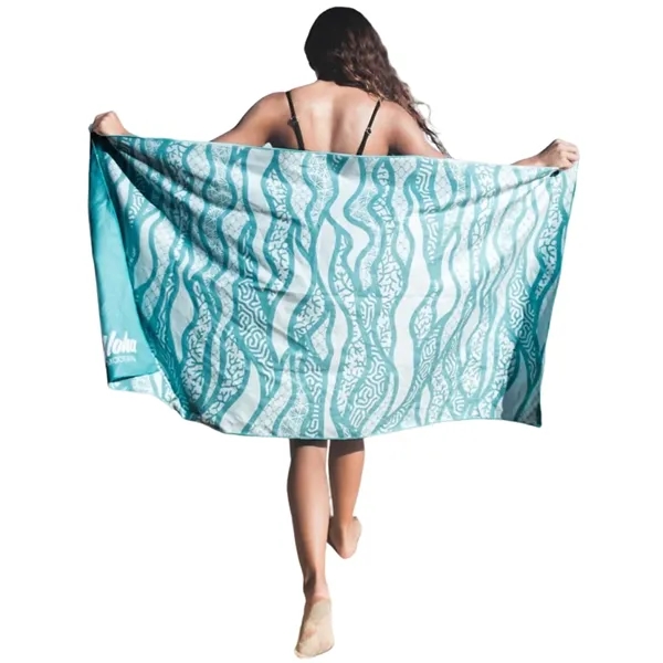 Quick dry sandfree beach towel with full color heat transfer on... from ASI 37218 Athena Promo (tm)