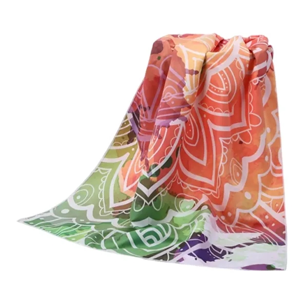 Quick dry sandfree beach towel with full color heat transfer on... from ASI 37218 Athena Promo (tm)