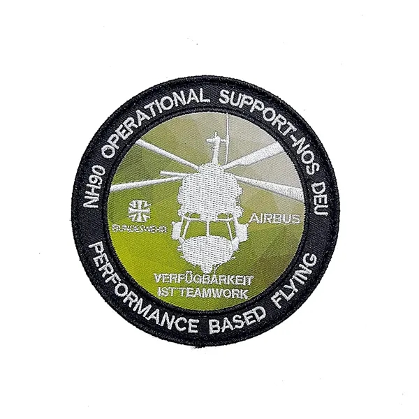 Custom embroidered patches with adhesive backs offer durable, vibrant branding for... from ASI 98766 Yanlee Trading Co Ltd
