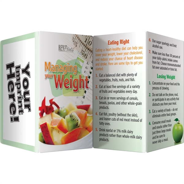 Key Points - Managing Your Weight... from ASI 54100 Fields Manufacturing Inc / Better Life Line