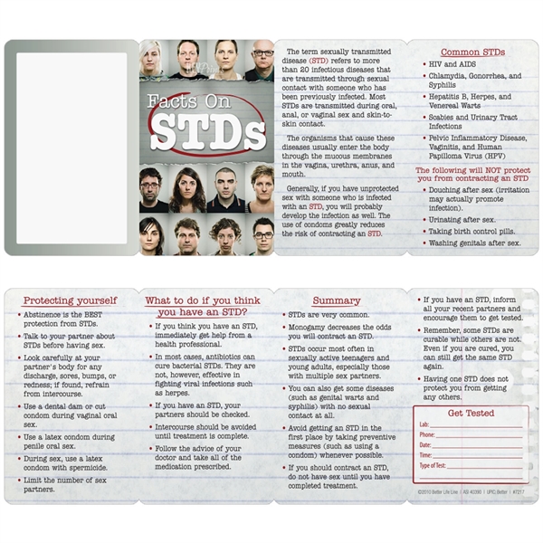 Key Points - Facts on STDs... from ASI 54100 Fields Manufacturing Inc / Better Life Line