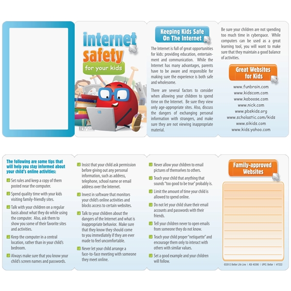 Key Points - Internet Safety for Kids... from ASI 54100 Fields Manufacturing Inc / Better Life Line