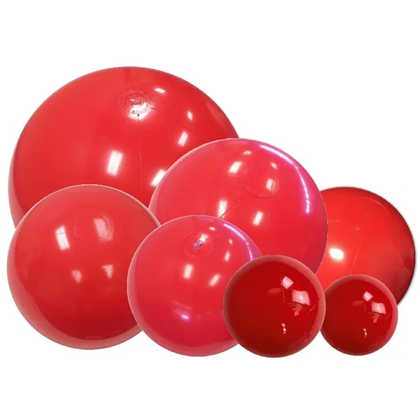 Inflatable Solid Red Beach Balls, Measured Deflated. Sizes 6",9",12",16",20",24",36".... from ASI 31977 Adline Industries Inc
