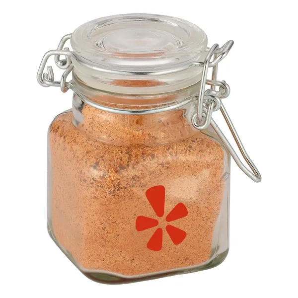Glass jar filled with chicken & poultry spices.... from ASI 71685 Midnite Snax®