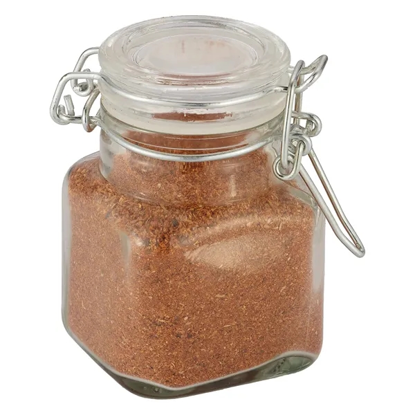 Glass jar filled with fish & seafood spices.... from ASI 71685 Midnite Snax®