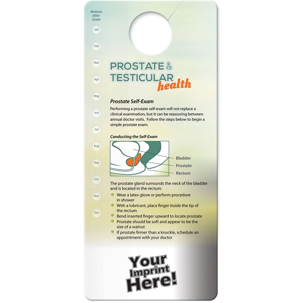 Hang Tag - Prostate & Testicular Self-Exam... from ASI 54100 Fields Manufacturing Inc / Better Life Line