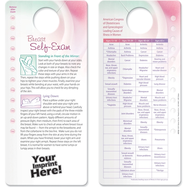 Shower Card - Breast Self-Exam.... from ASI 54100 Fields Manufacturing Inc / Better Life Line