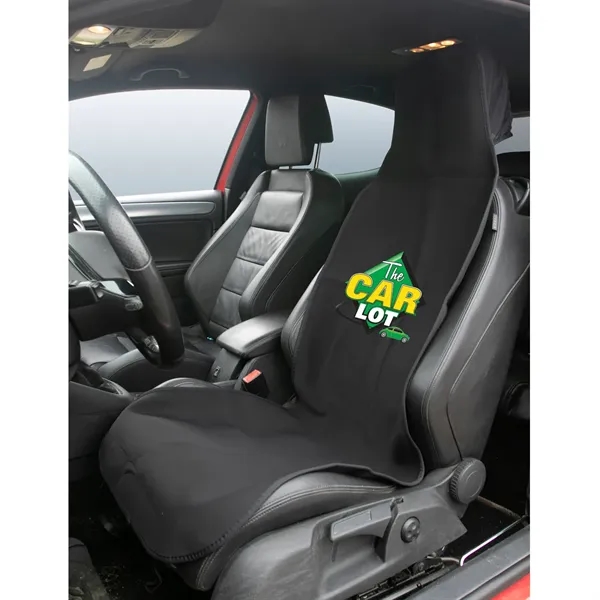Seat cover wrap with self-storing design that mounts to headrest.... from ASI 37586 Auto-Sun-shade/Intertek