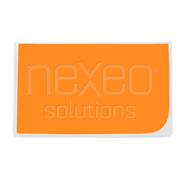 Premium 7" x 7" Debossed Microfiber Cloth in Clear Vinyl Pouch... from ASI 73497 Natural Trends