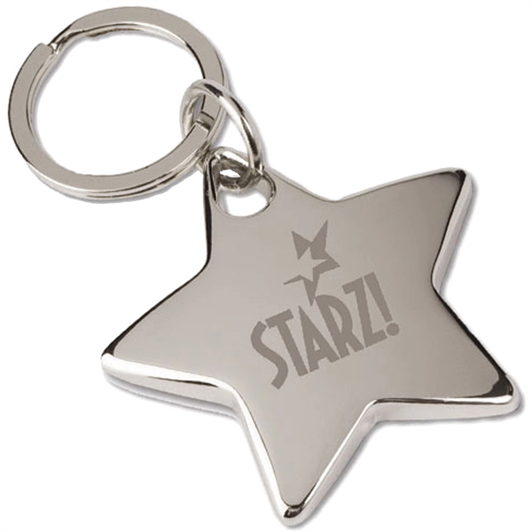 Metal key tag in the shape of a star with a... from ASI 54100 Fields Manufacturing Inc / TargetLine®
