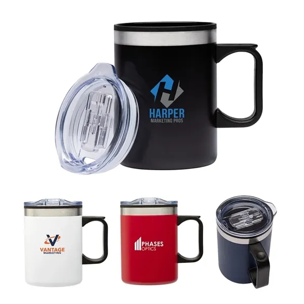 Kobuk 14oz. Steel/PP Liner Camping Mug... from ASI 67866 Logomark/Valumark