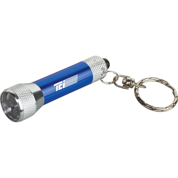 Metal flashlight with key tag.... from ASI 54100 Fields Manufacturing Inc / TargetLine®