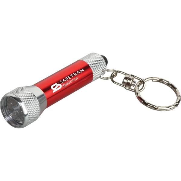 Metal flashlight with key tag.... from ASI 54100 Fields Manufacturing Inc / TargetLine®