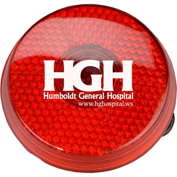 Flashing LED light with a round shape and a rear clip... from ASI 54100 Fields Manufacturing Inc / TargetLine®