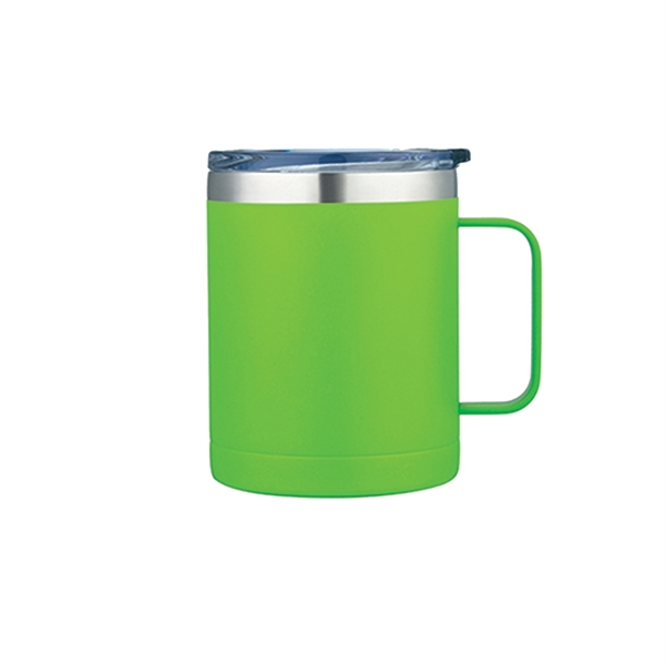 14oz Coffee Mug Stainless double wall vacuum insulated mug with handle.... from ASI 74741 NVS Promo Designs, Inc. / NVS Promo