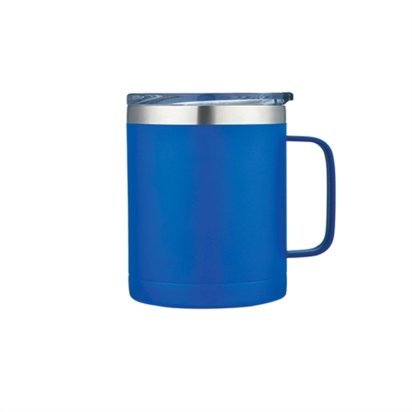 14oz Coffee Mug Stainless double wall vacuum insulated mug with handle.... from ASI 74741 NVS Promo Designs, Inc. / NVS Promo