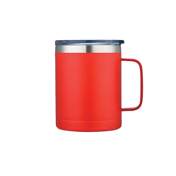 14oz Coffee Mug Stainless double wall vacuum insulated mug with handle.... from ASI 74741 NVS Promo Designs, Inc. / NVS Promo