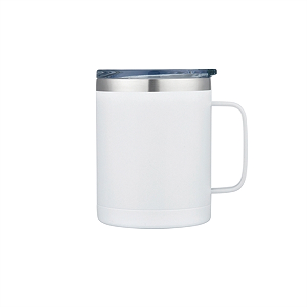 14oz Coffee Mug Stainless double wall vacuum insulated mug with handle.... from ASI 74741 NVS Promo Designs, Inc. / NVS Promo
