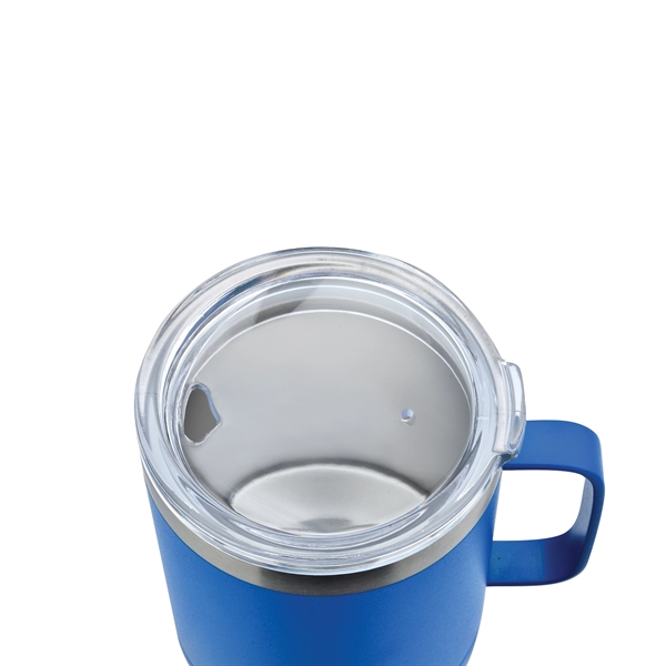 14oz Coffee Mug Stainless double wall vacuum insulated mug with handle.... from ASI 74741 NVS Promo Designs, Inc. / NVS Promo