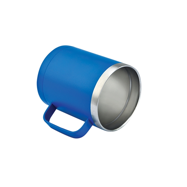 14oz Coffee Mug Stainless double wall vacuum insulated mug with handle.... from ASI 74741 NVS Promo Designs, Inc. / NVS Promo